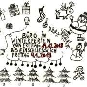 Büro in Winterferien