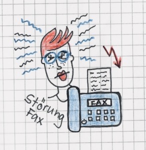 Zeichnung Fax Störung